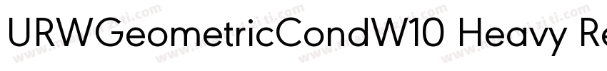 URWGeometricCondW10 Heavy Regular字体转换